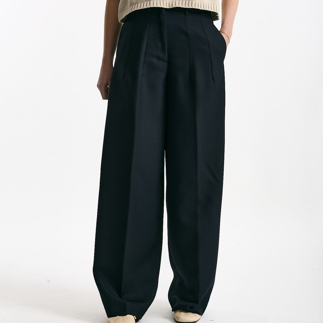 Pantalone palazzo ZINA blu notte women Nine in the morning - 7