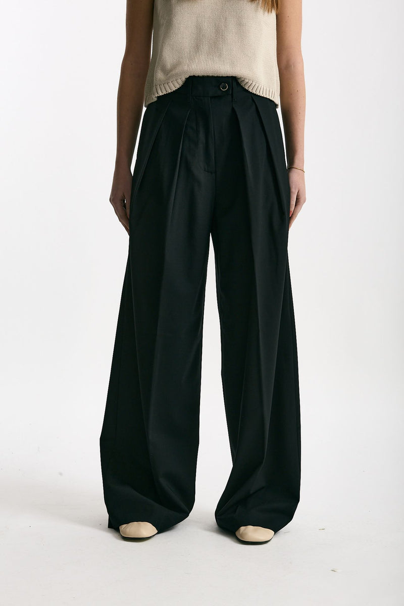 Pantalone palazzo SABDRA nero women Nine in the morning - 1