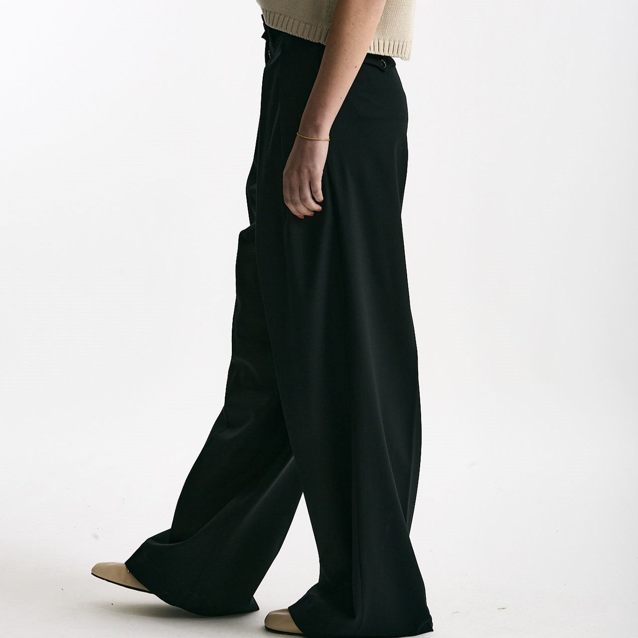 Pantalone palazzo SABDRA nero women Nine in the morning - 7
