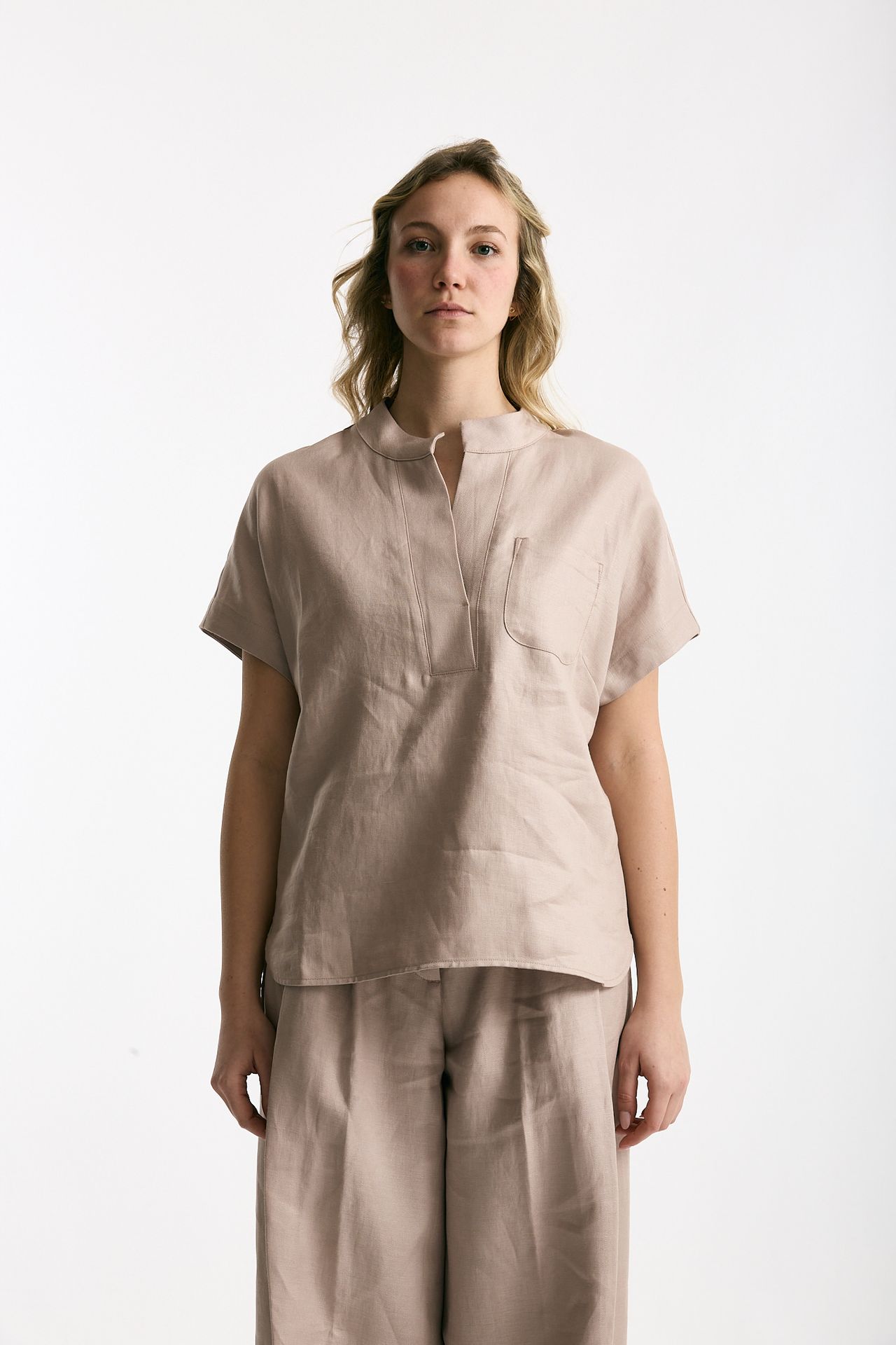 Camicia in lino rosa tenue women Nine in the morning - 2