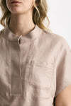 Camicia in lino rosa tenue women Nine in the morning - 5