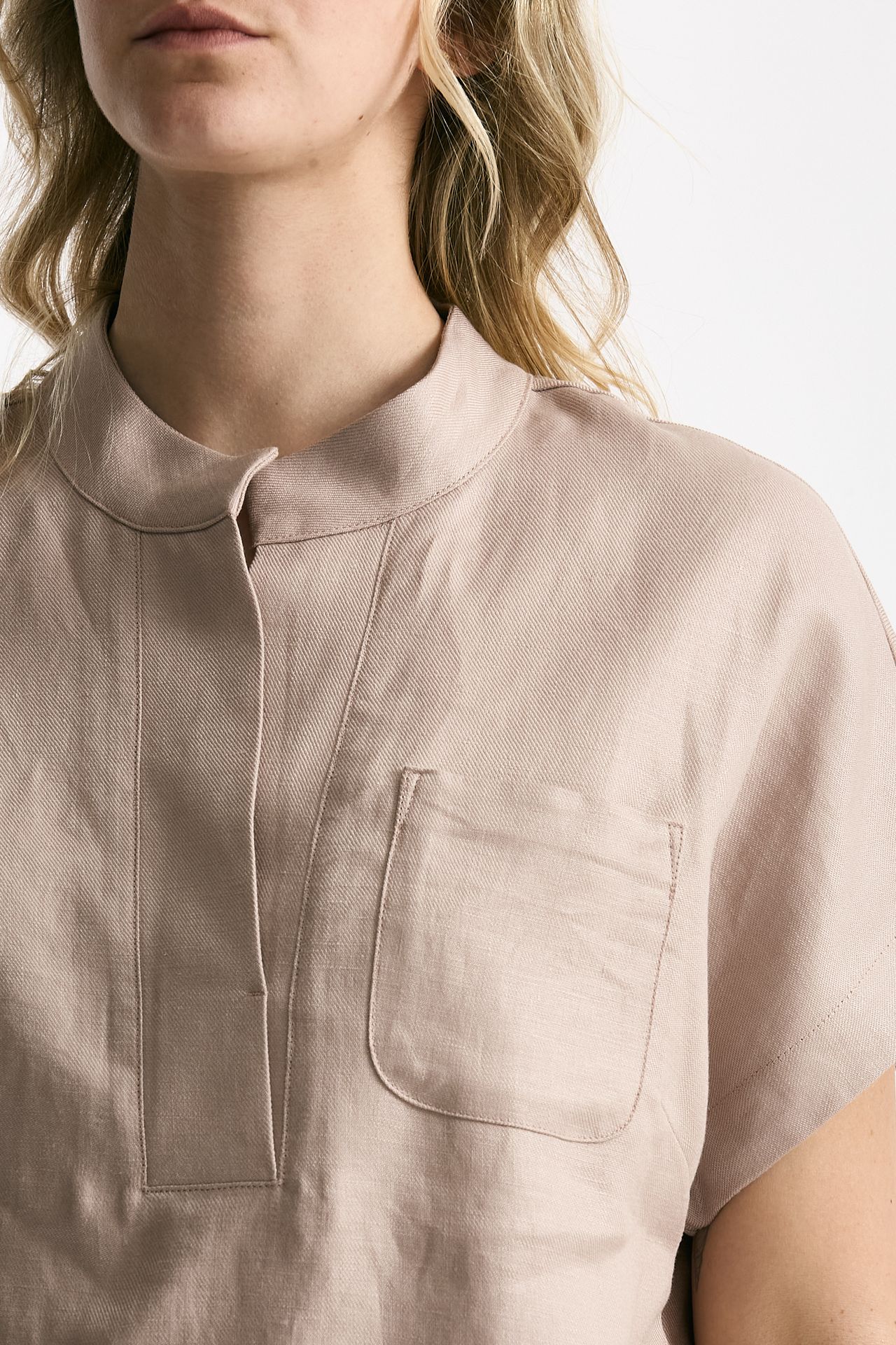 Camicia in lino rosa tenue women Nine in the morning - 5