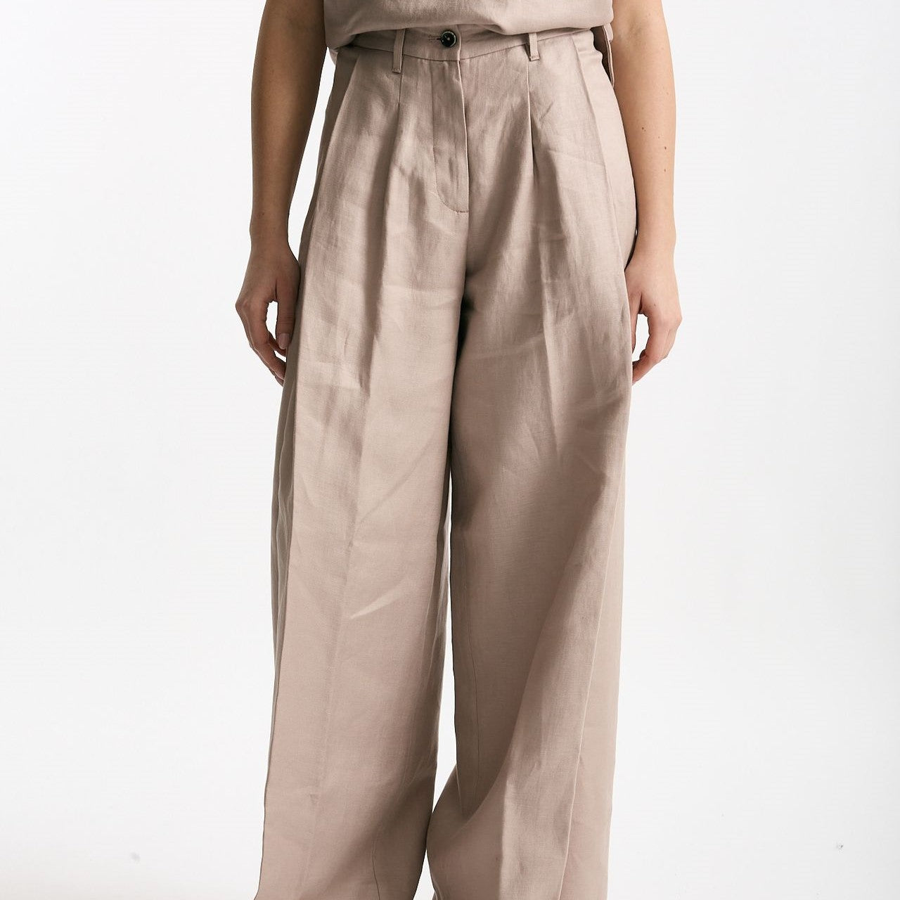 Pantalone palazzo PETRA rosa tenue women Nine in the morning - 8