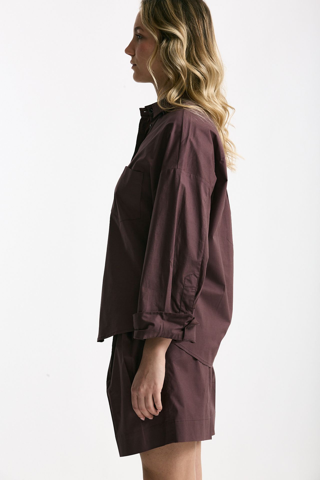 Camicia over burgundy women Nine in the morning - 3
