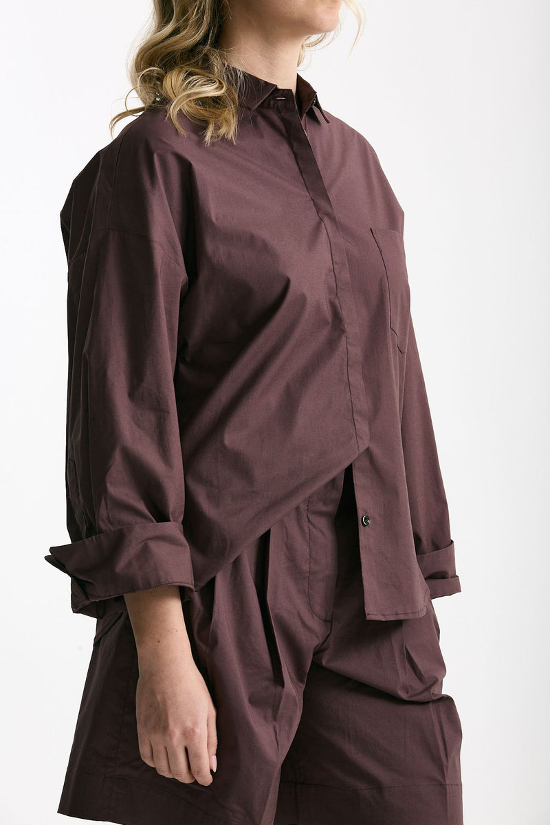 Camicia over burgundy women Nine in the morning - 1