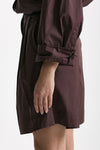 Bermuda vita alta pinces burgundy women Nine in the morning - 2