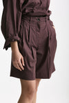 Bermuda vita alta pinces burgundy women Nine in the morning - 4