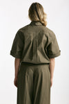 Camicia over verde oliva women Nine in the morning - 3