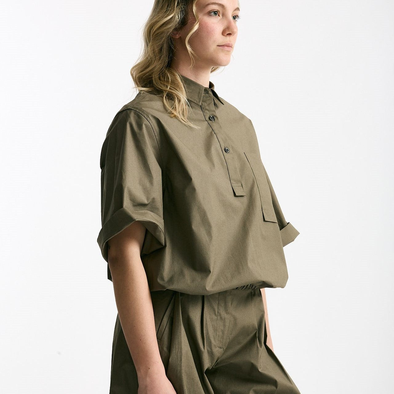 Camicia over verde oliva women Nine in the morning - 9