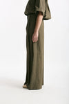 Pantalone palazzo PETRA verde oliva women Nine in the morning - 2