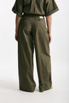 Pantalone palazzo PETRA verde oliva women Nine in the morning - 3