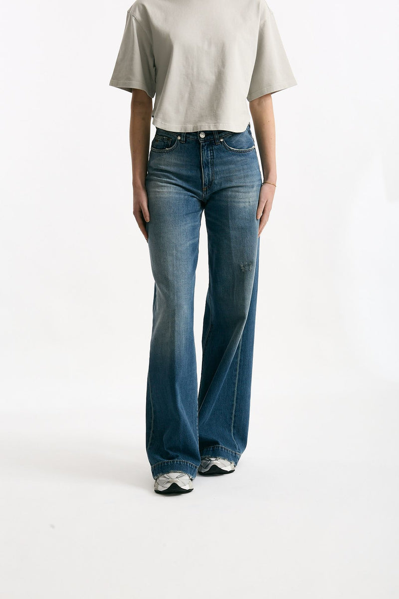 Jeans palazzo NADIA lavaggio medio women Nine in the morning - 1