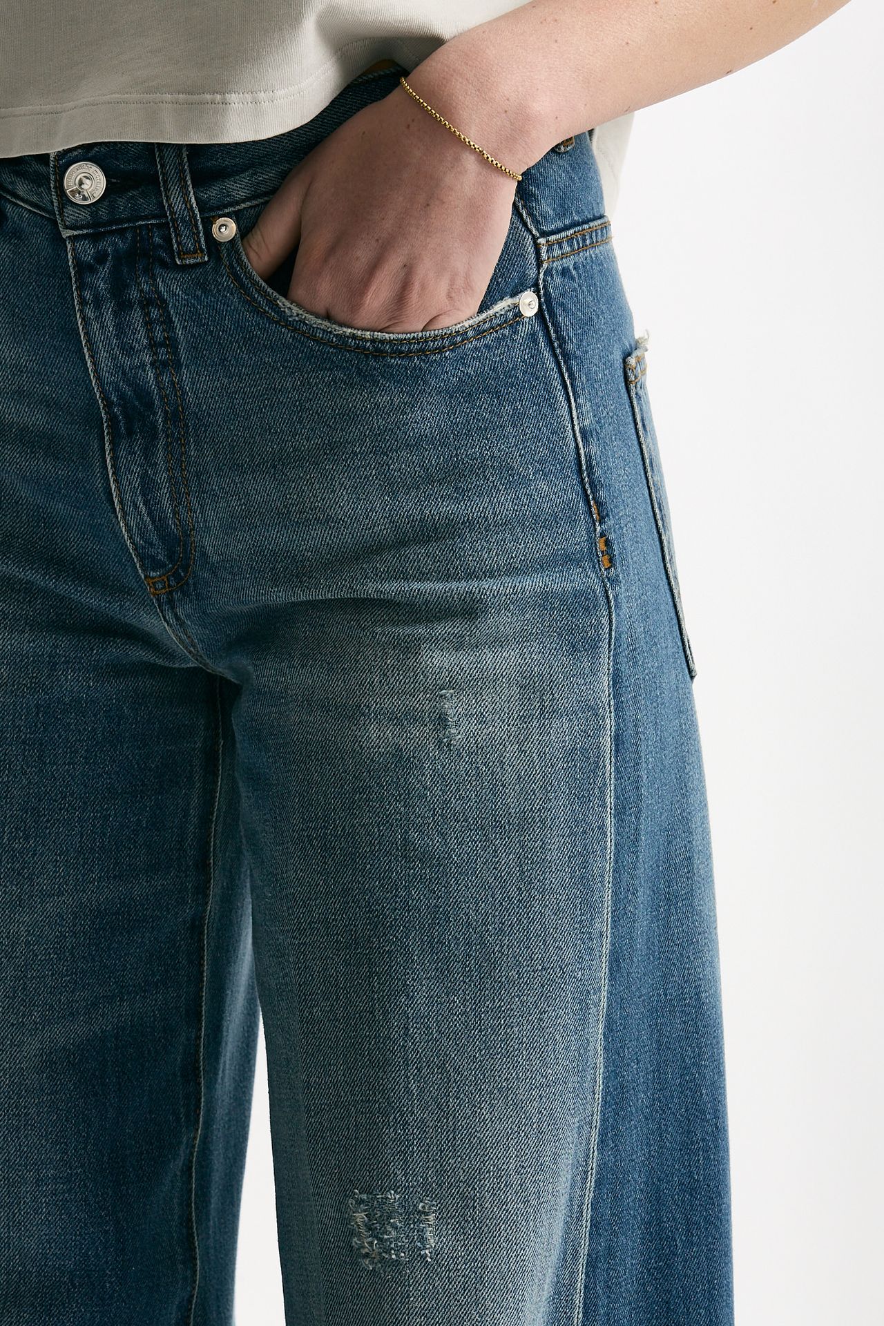 Jeans palazzo NADIA lavaggio medio women Nine in the morning - 5
