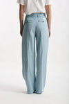 Pantalone in lino CALYPSO azzurro women Nine in the morning - 3