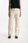 Jeans work panna Vita alta women Nude - 1