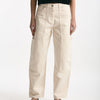 Jeans work panna Vita alta women Nude - 8