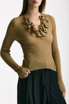 Maglia con applicazioni cammello women Nude - 1