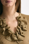 Maglia con applicazioni cammello women Nude - 5