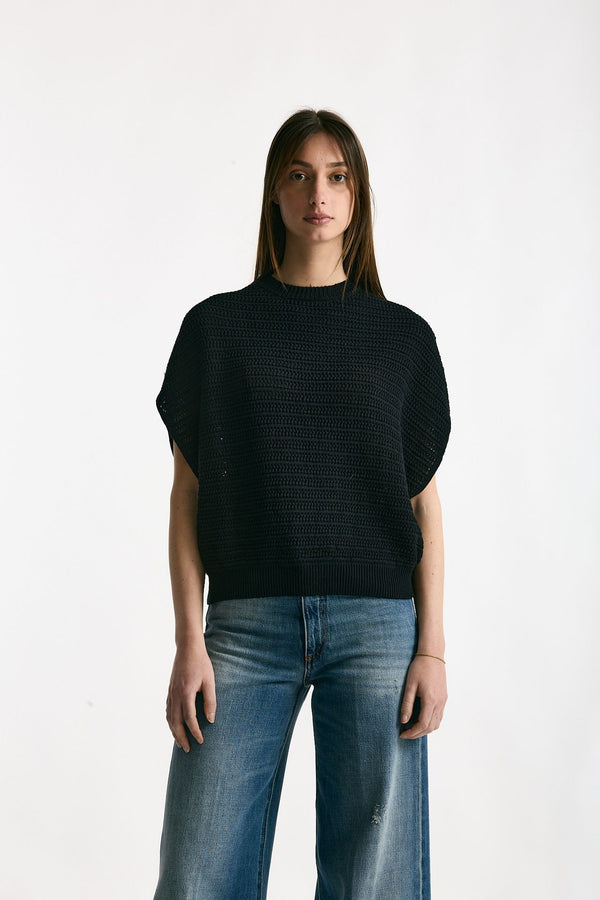Maglia lavorata nero women Nude