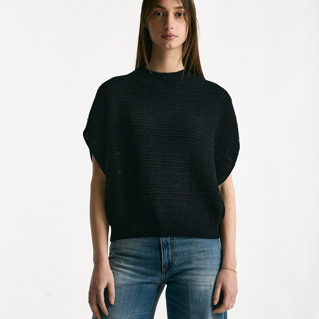 Maglia lavorata nero women Nude - 6