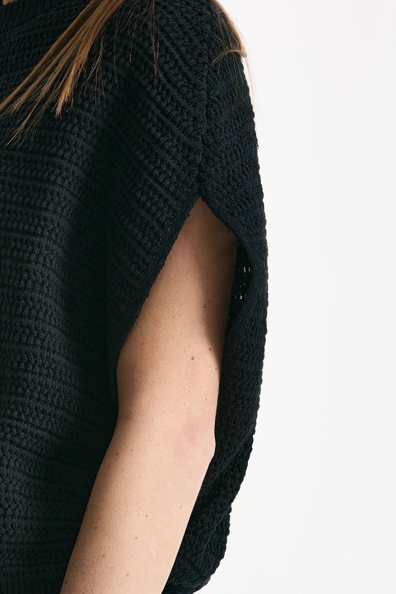 Maglia lavorata nero women Nude - 5