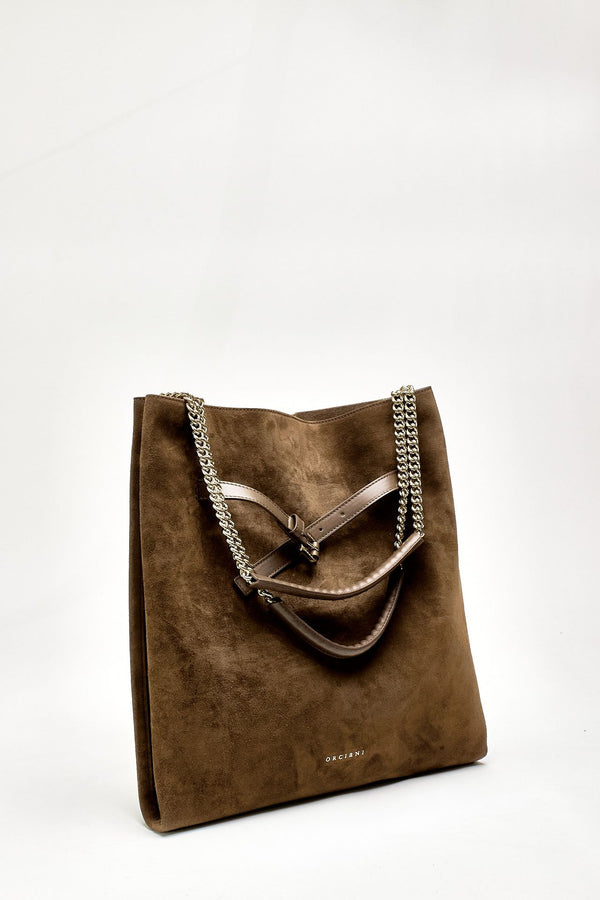 Borsa VENUS HOBO PEACH a spalla in suede women Orciani