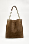 Borsa VENUS HOBO PEACH a spalla in suede women Orciani - 3