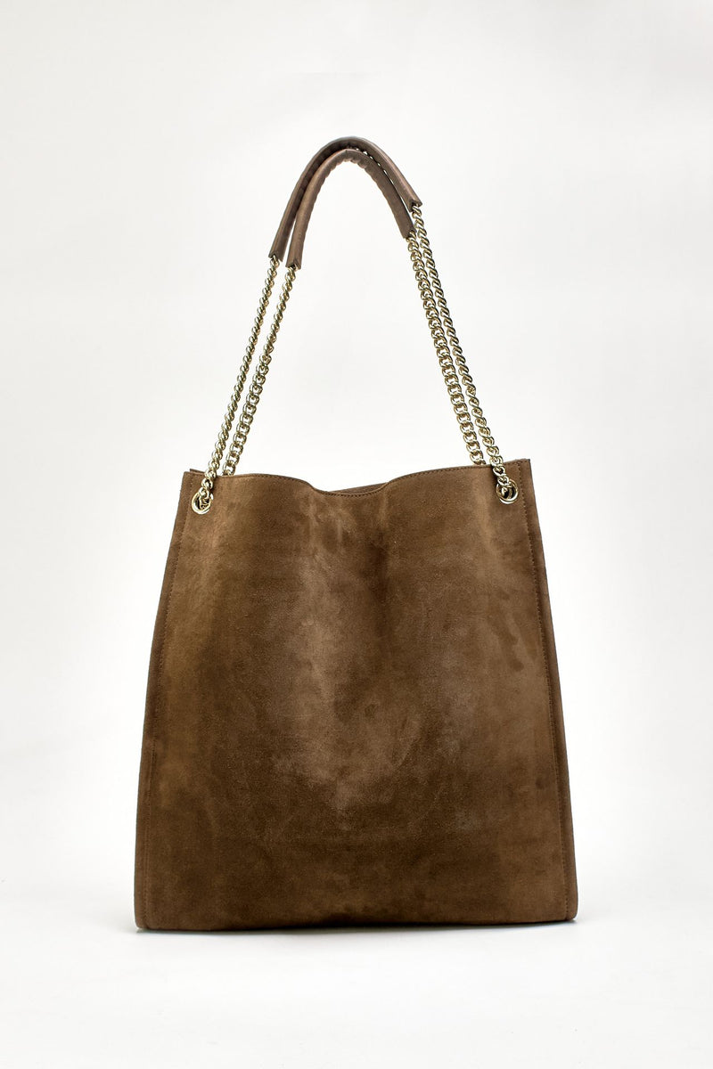Borsa VENUS HOBO PEACH a spalla in suede women Orciani - 3