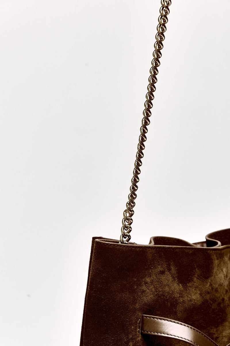 Borsa VENUS HOBO PEACH a spalla in suede women Orciani - 6