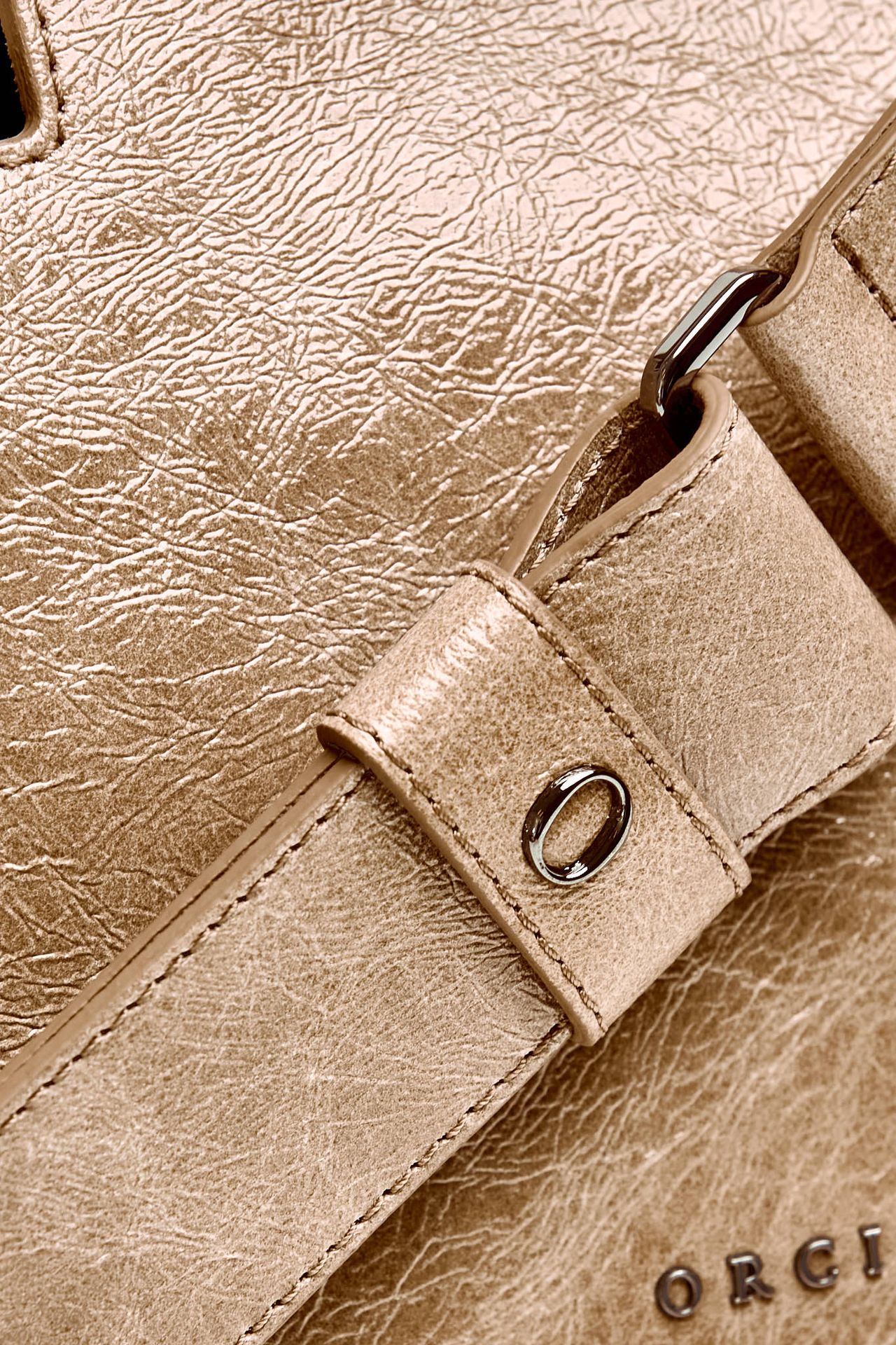 Borsa SVEVA STARCK SMALL in pelle biscotto women Orciani - 6