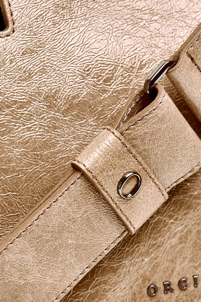 Borsa SVEVA STARCK SMALL in pelle biscotto women Orciani - 6