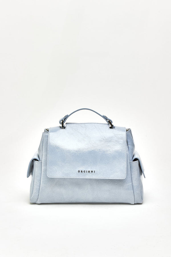 Borsa SVEVA STARCK SMALL in pelle cielo women Orciani
