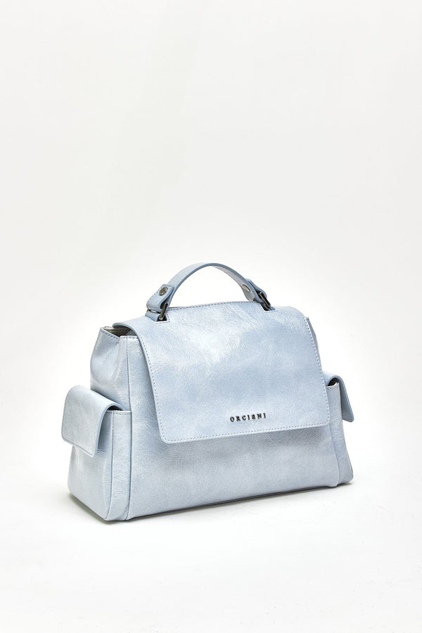 Borsa SVEVA STARCK SMALL in pelle cielo women Orciani
