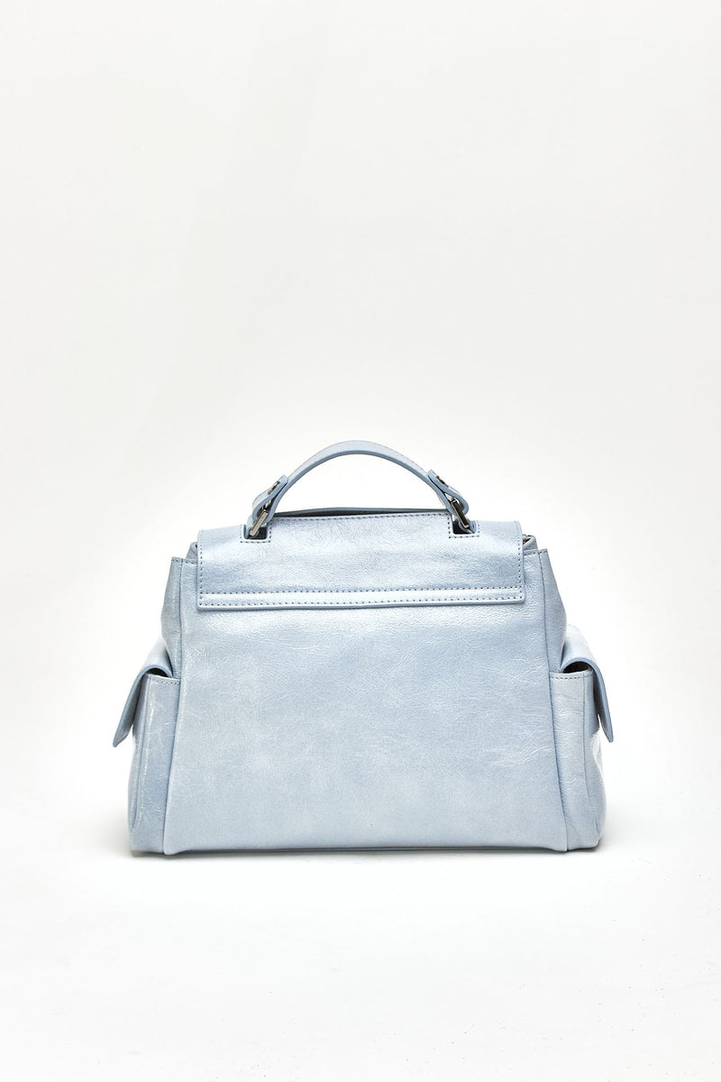 Borsa SVEVA STARCK SMALL in pelle cielo women Orciani - 3