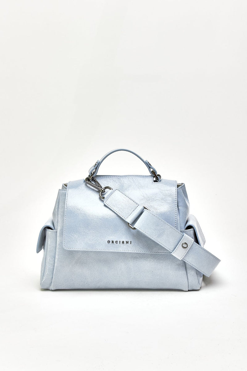 Borsa SVEVA STARCK SMALL in pelle cielo women Orciani - 4