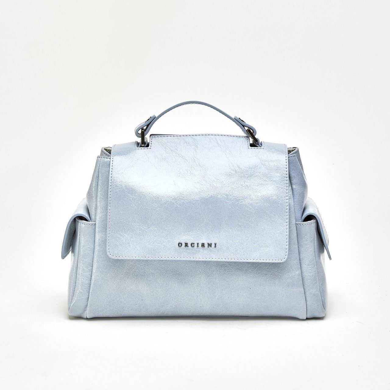 Borsa SVEVA STARCK SMALL in pelle cielo women Orciani - 8