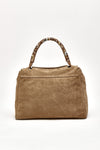 Borsa SVEVA PEACH FLOWERS MIDI in suede women Orciani - 3