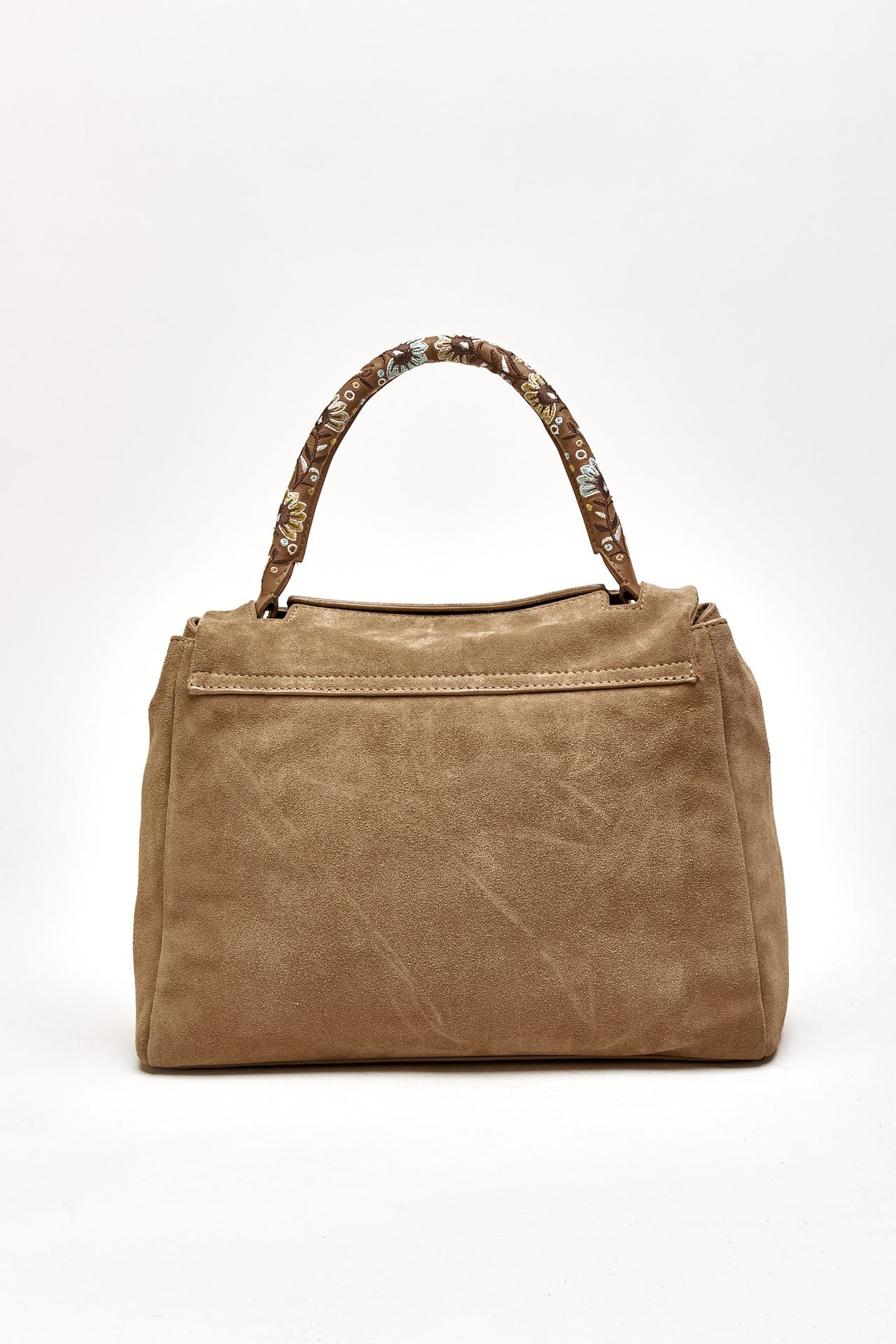 Borsa SVEVA PEACH FLOWERS MIDI in suede women Orciani - 3
