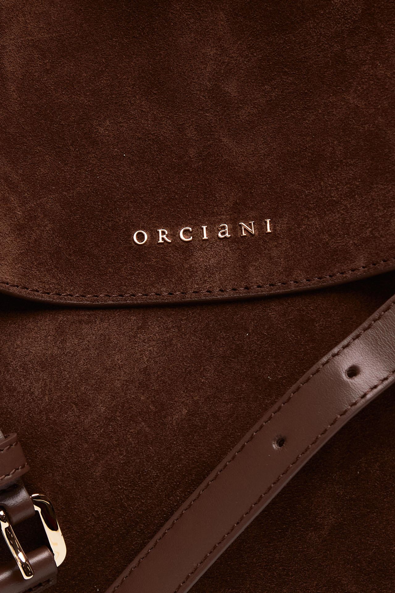Borsa VENUS COCOA PEACH midi in suede women Orciani - 4