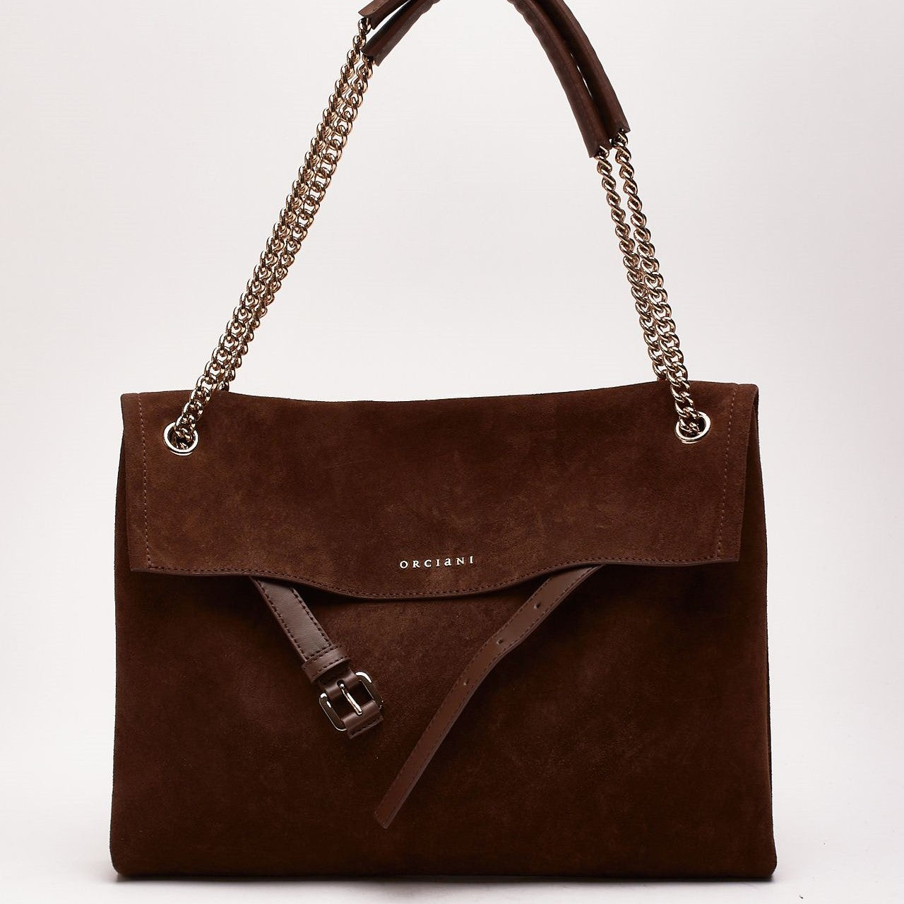 Borsa VENUS COCOA PEACH midi in suede women Orciani - 7