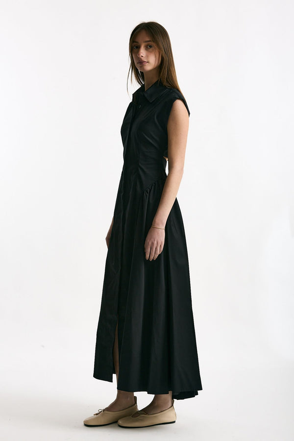 Abito in cotone nero women ( p - s )
