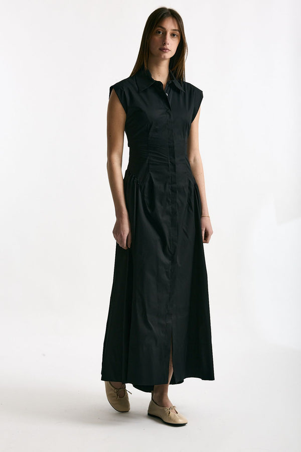 Abito in cotone nero women ( p - s )