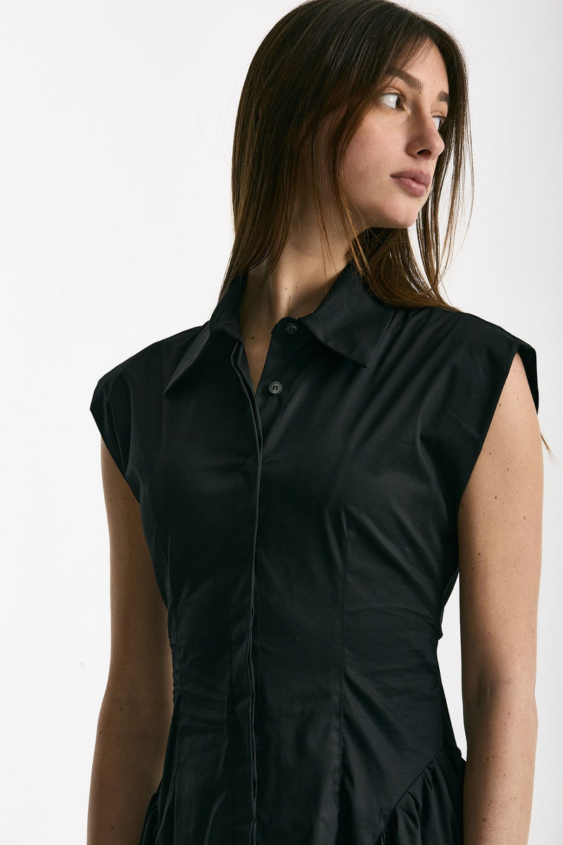 Abito in cotone nero women ( p - s ) - 5