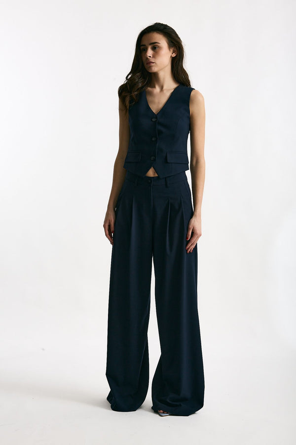 Gilet slim Galles blu women ( p - s )