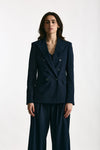 Giacca doppiopetto Galles blu women ( p - s ) - 6