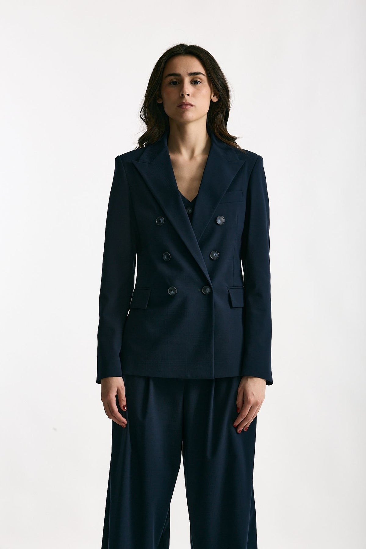 Giacca doppiopetto Galles blu women ( p - s ) - 6
