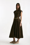 Abito in cotone marrone women ( p - s ) - 2