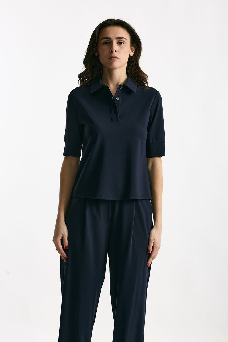 Maglia polo blu women ( p - s ) - 2