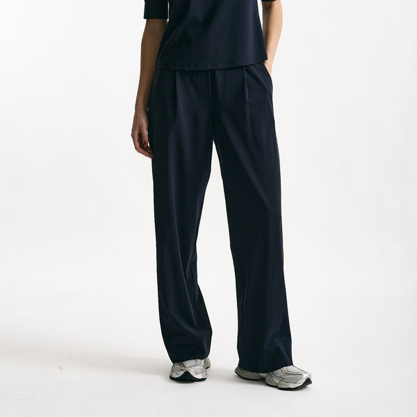 Pantalone fluido blu women ( p - s )