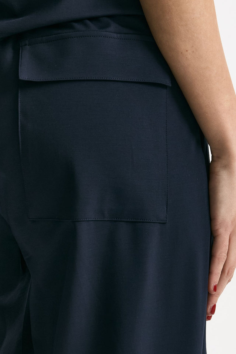 Pantalone fluido blu women ( p - s ) - 7